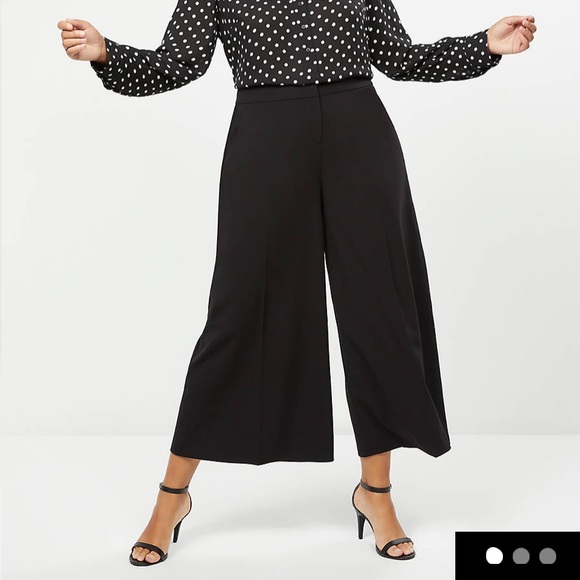 Allie Tailored Stretch Wide Leg Crop 